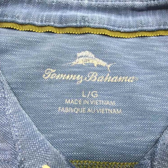 Tommy Bahama Polo Shirt Mens Distressed Island Wash - Picture 4 of 5